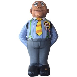 Opblaasbare Abraham Donker Getint Opblaasbare Abraham Donker Getint