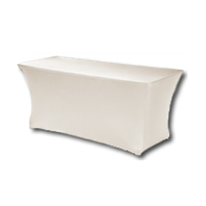 Partytafel met witte rok Partytafel met witte rok