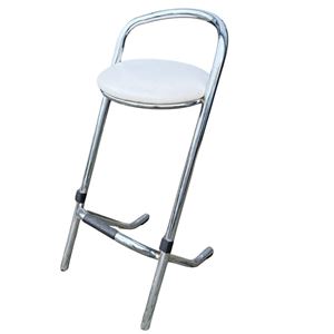 Barkruk Wit / RVS frame Barkruk Wit / RVS frame